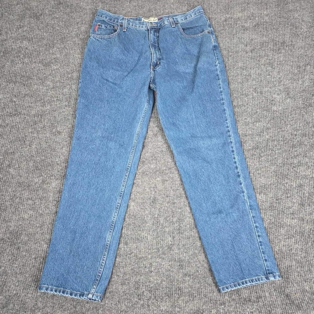 Vintage Y2K‎ Bugle Boy 750 Mens Straight Leg Jeans Medium Wash Blue Denim 38x32
